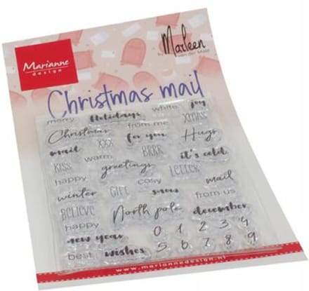 Marianne Design Clear stamp - EN - Christmas mail