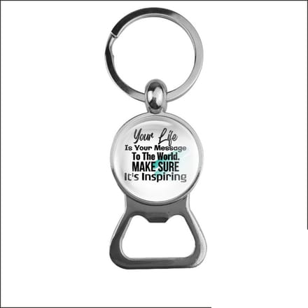 Bieropener Glas - Your Life Is Your Message