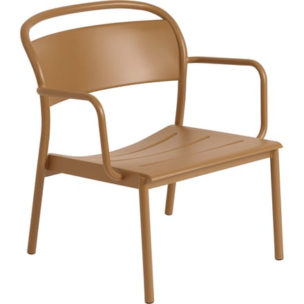 Muuto Lineair Steel Loungestoel - oranje