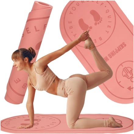 Yoga Springmat Geluidsdempend Antislip 127x63x0,6 Cm Roze