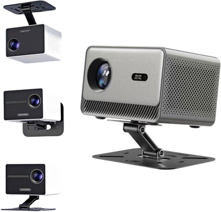 Projector Wandhouder - Beamer Montagebeugel - Home Theater - 3-in-1 Multifunctioneel - Metaal Zwart