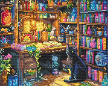 Diamond Painting - Charmed Library - Betoverde Bibliotheek - Letistitch - 50 x 40 cm
