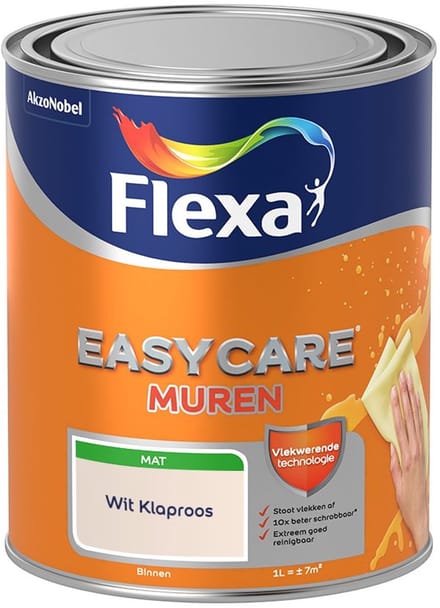 Flexa - Easycare Muren - Wit Klaproos - Mengverf - 1 L