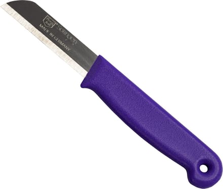 Solingen Schilmesje – RVS Glad – 16 cm met Blade Cover – Paars