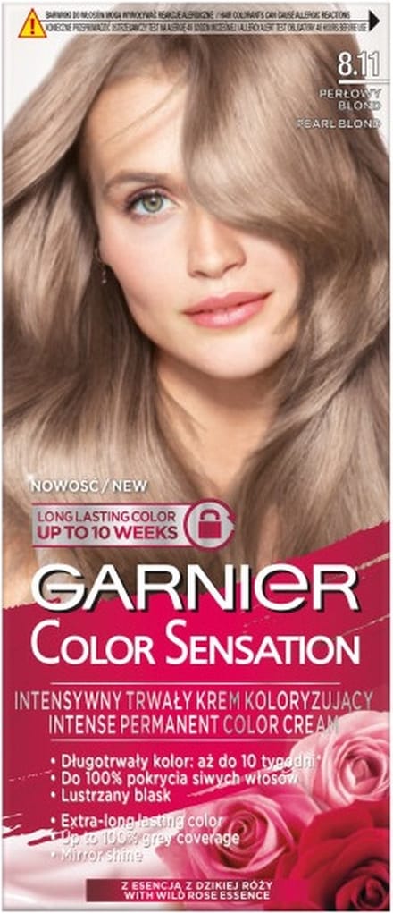 Garnier Color Sensation Kleurende Crème 8.11 Parelmoer Blond - Parelmoer Blond 1St.