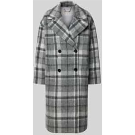 Regular fit lange wollen jas van wolmix met alpaca, model 'BETTIE'