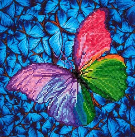 DIAMOND DOTZ Flutter by Pink - Diamond Painting - 4.338 Dotz - 31x31 cm