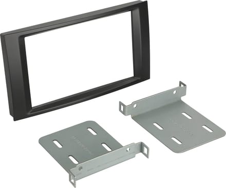 2-DIN Paneel geschikt voor Volkswagen T5/ Multivan - Touareq - Kleur: Zwart