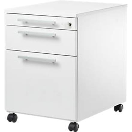 Schäfer Shop  Select Verrijdbaar ladeblok SET UP, afsluitbaar, B 432 x D 580 x H 595 mm, wit/wit