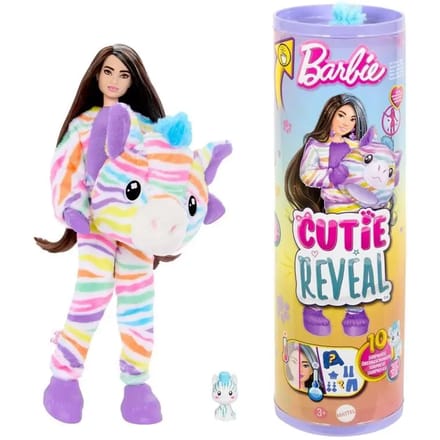 Cutie Reveal poppen zebra dromen van kleur pop Mattel