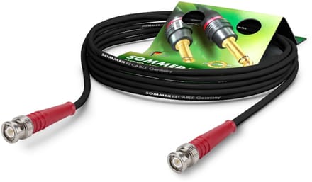Sommer Cable R959-0750-SW-RT HF-kabel zwart-rood 0.75 m - Kabel