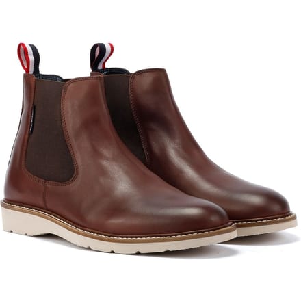 Ben Sherman Hampton Leren Herenlaarzen Bourgondië