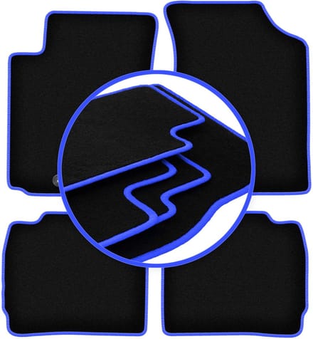 CARLUX-BLUE automatten voor: Hyundai Accent MC hatchback, sedan (2005-2011)