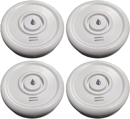 Waterdetector - Watermelder - Thuisbeveiliging - Luid alarm - 4 stuks - Wit