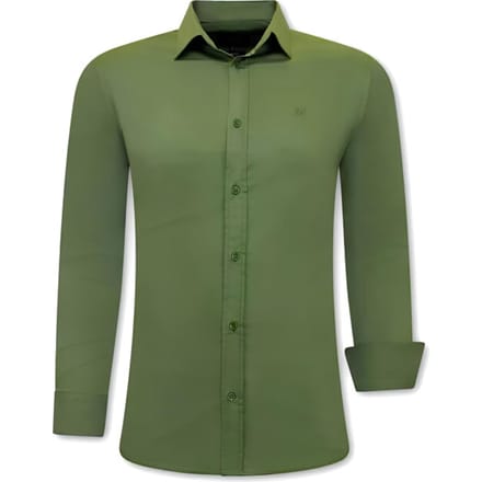 Exclusieve Blanco Overhemden Heren - Slim Fit - 3083 - Groen