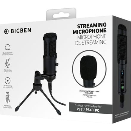 Bigben Streaming Microphone with Tripod-Standaard (Diversen) Nieuw