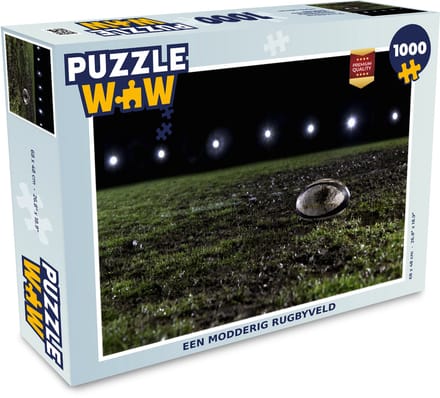 Puzzel Een modderig rugbyveld - Legpuzzel - Puzzel 1000 stukjes volwassenen