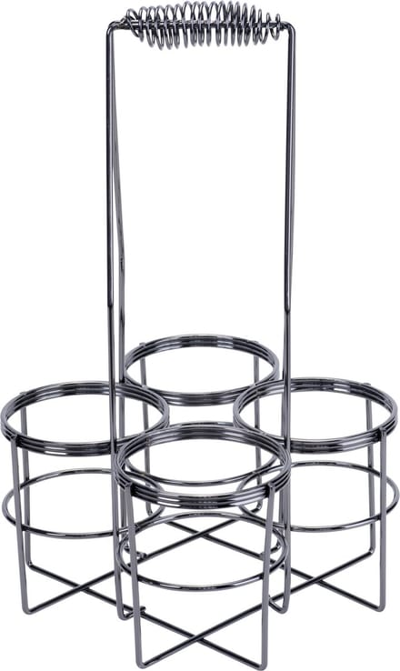 Cosy&Trendy Wijnfleshouder - Zwart - Voor 4 Flessen