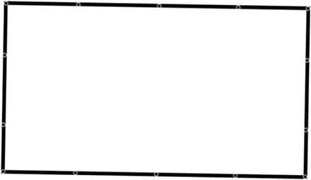 Projectiescherm Vouwbaar - Film Scherm - Thuisbioscoop Presentaties - Lichtabsorberende Rand - 221 x 125 cm - Wit