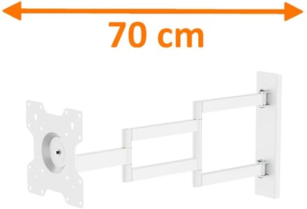 Axis XL White 70 cm TV Beugel
