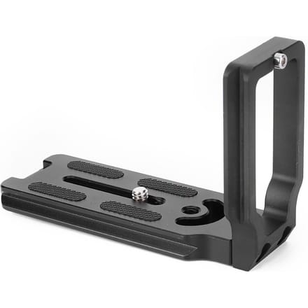 Zwarte Aluminiumlegering Snelkoppelplaat Hand L-vormige Beugel Accessoire voor Canon EOS 5D Mark II gray
