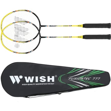 Wish Fusiontec 777K - Badmintonset - Staal-Aluminium - ISODYNAMIC