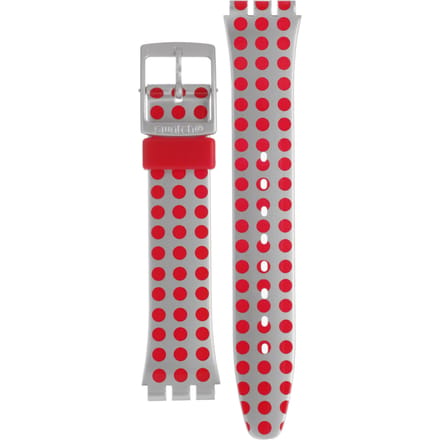 Swatch Plastic - Originals Medium (34mm) /Access/Solar/Musicall/Stop - G/SK/SL/SR/SS/SO28 AGE240 GE240 Red Flush Horlogeband