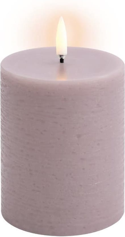 Uyuni led-kaars Rustic 7,8 x 10cm light lavender