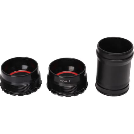 T47 Fiets Trapas 24mm Fiets Trapas met Keramische Lagers voor Fietsen black