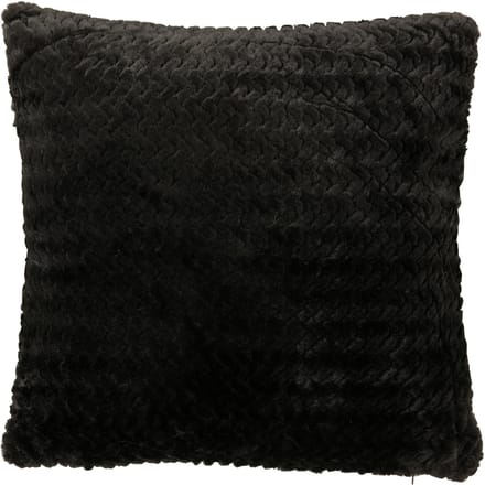 J-Line kussen - polyester - zwart