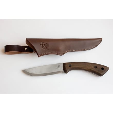 BeaverCraft BSH1 Dune – Bushcraftmes met Walnotenhouten Handvat en Leren Schede