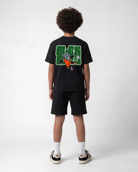 Black Bananas Kinderen World Cup Twin Set, Zwart