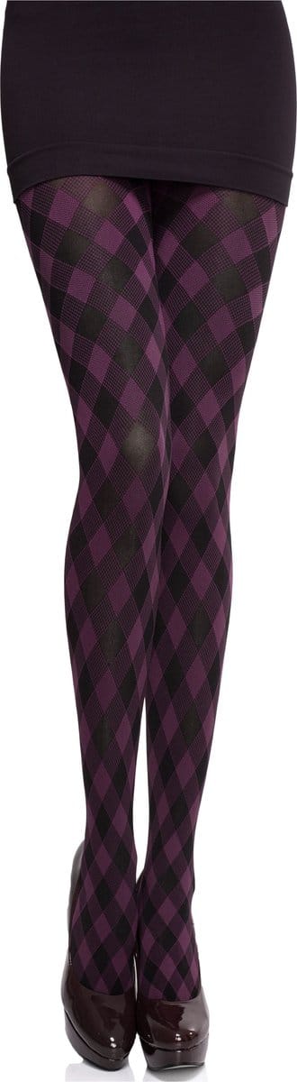 Merry Style MS-GB-317 Dames Panty - 60 DEN- Gedessineerd - 3D-technologie - Polyamide - Violet - S