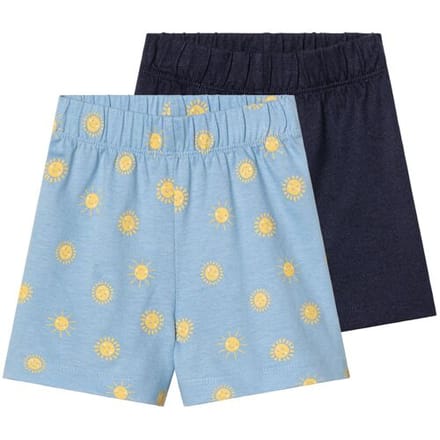 LUPILU 2 baby shorts (Blauw/donkerblauw, 62-68)