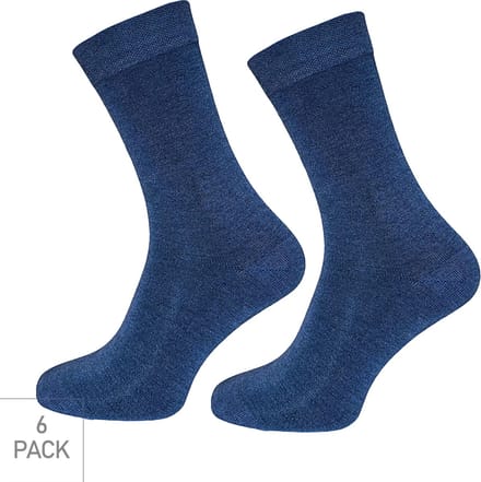 Boru Bamboo - 6-Pack - Nette Sokken - Bamboe - Naadloos - Heren / Dames - jeans - 35-38 - 2301