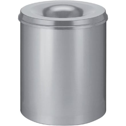 V-Part - Vlamdovende papierbak 80 liter - Grijs - Staal