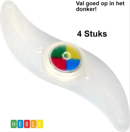 *** 4x Spaakverlichting - 12 cm Multicolor - 4 StuksFietswiel Decoratie - van Heble® ***