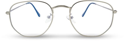 BL Hexagonal Silver - Blauw licht bril - Blue light glasses - Computer bril