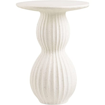 House Nordic Bijzettafel Newtown - Rond Wit - Ø40x55cm