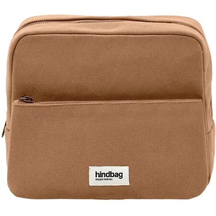 Hindbag Alix XL - toilettas - kaneel – 100% mooi biologisch katoen
