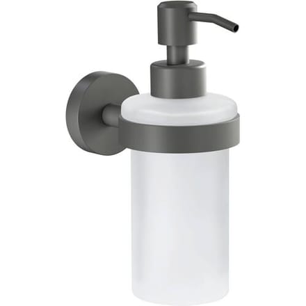 tesa MOON GREY 40584-00000-00 Zeepdispenser 200 ml Grijs (mat), Glas gesatineerd
