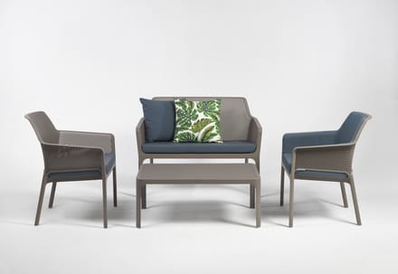 Nardi - Zitschaalkussen Net Relax - denim - blauw