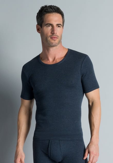 Gotzburg heren T-shirt met O-hals (1-pack) - middenblauw