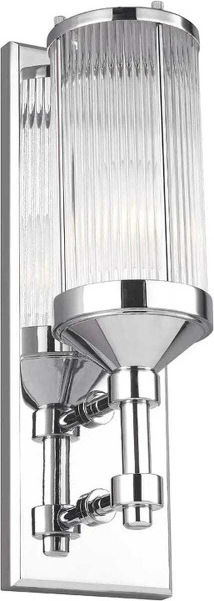 Feiss LED Wandlamp Paulson | 3W 3000K 300Lm 830 | IP44 | Dimbaar | Chrome