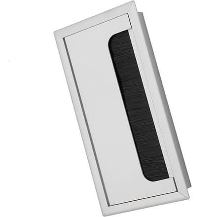 Cache supérieur carré en aluminium pour câble d'ordinateur de bureau M