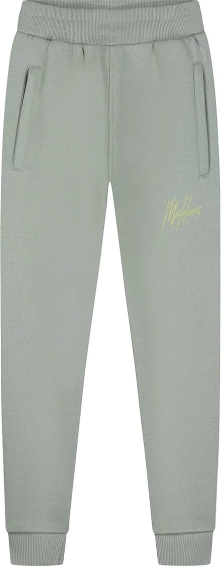 Malelions striped signature joggingbroek in de kleur groen.