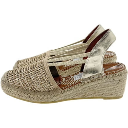 Viguera 2294 Leonor Oro Sandaletten Beige Goud Leer Dames - Beige/Goud - 41