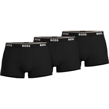 Boss Heren Bodywear Logo Boxershorts (Set van 3) (Zwart)