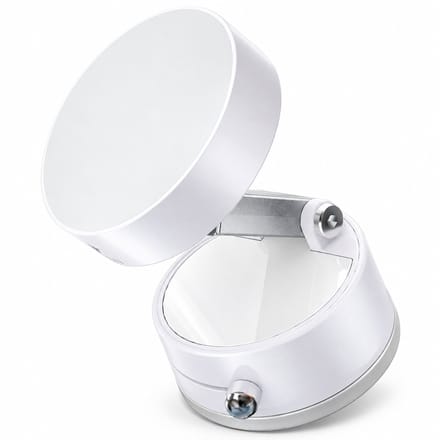 Telefoonhouder met magnetische bevestiging, vacuümzuignap en draaibare constructie, wit