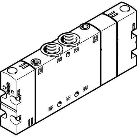 Festo 5/3 Uitgeput Basisventiel G1/4 1200l/min - 550159